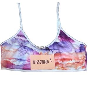 Missguided Multicolor Tie-Dye Bralette